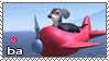 The dog of wisdom flying in its plane. The text on it says 'bababa dada hababa dada'